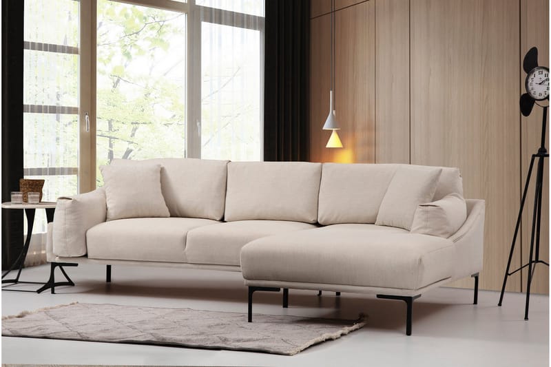 Glenure Soffa m. Divan 4-sits - Cream - Möbler - Soffa - Divansoffor & schäslongsoffa