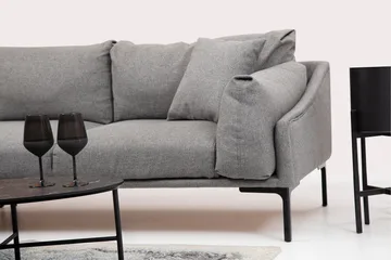 Glenure Soffa m. Divan 4-sits - Grå - Möbler - Soffa - Divansoffor & schäslongsoffa