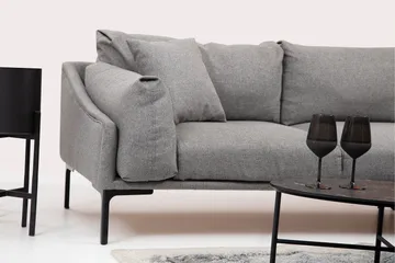 Glenure Soffa m. Divan 4-sits - Grå - Möbler - Soffa - Divansoffor & schäslongsoffa