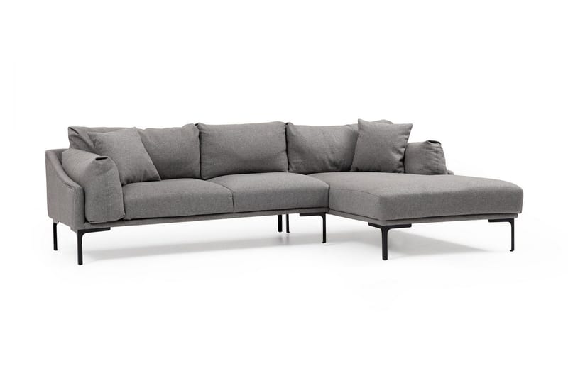 Glenure Soffa m. Divan 4-sits - Grå - Möbler - Soffa - Divansoffor & schäslongsoffa