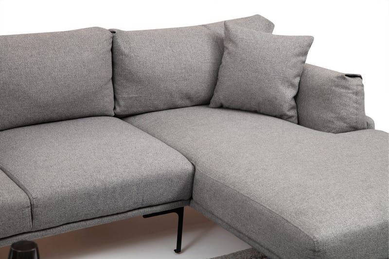 Glenure Soffa m. Divan 4-sits - Grå - Möbler - Soffa - Divansoffor & schäslongsoffa