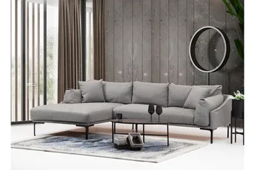 Glenure Soffa m. Divan 4-sits - Grå - Möbler - Soffa - Divansoffor & schäslongsoffa