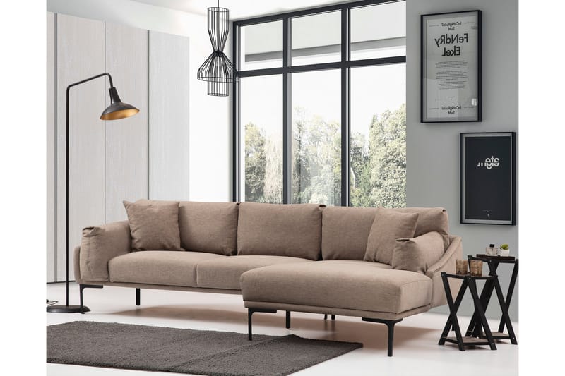Glenure Soffa m. Divan 4-sits - Mocha - Möbler - Soffa - Divansoffor & schäslongsoffa