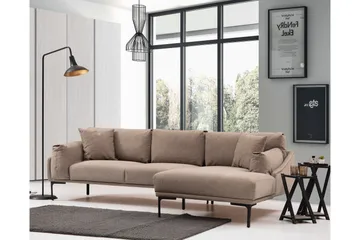 Glenure Soffa m. Divan 4-sits - Mocha - Möbler - Soffa - Divansoffor & schäslongsoffa