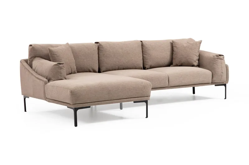 Glenure Soffa m. Divan 4-sits - Mocha - Möbler - Soffa - Divansoffor & schäslongsoffa
