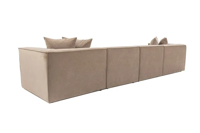 Gregor Soffa med Divan 4-sits - Cappucino - Möbler - Soffa - Divansoffor & schäslongsoffa