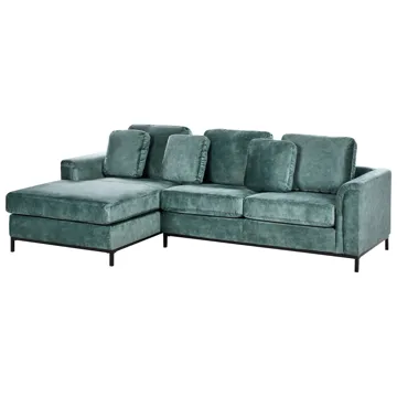 Hörnsoffa 4-sits Oslo Högervänd - Blågrön - Möbler - Soffa - Divansoffor & schäslongsoffa - 4 sits soffa med divan
