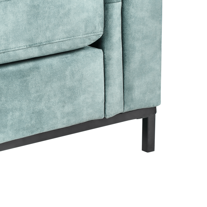 Hörnsoffa 4-sits Oslo Högervänd - Blågrön - Möbler - Soffa - Divansoffor & schäslongsoffa - 4 sits soffa med divan