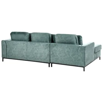 Hörnsoffa 4-sits Oslo Högervänd - Blågrön - Möbler - Soffa - Divansoffor & schäslongsoffa - 4 sits soffa med divan