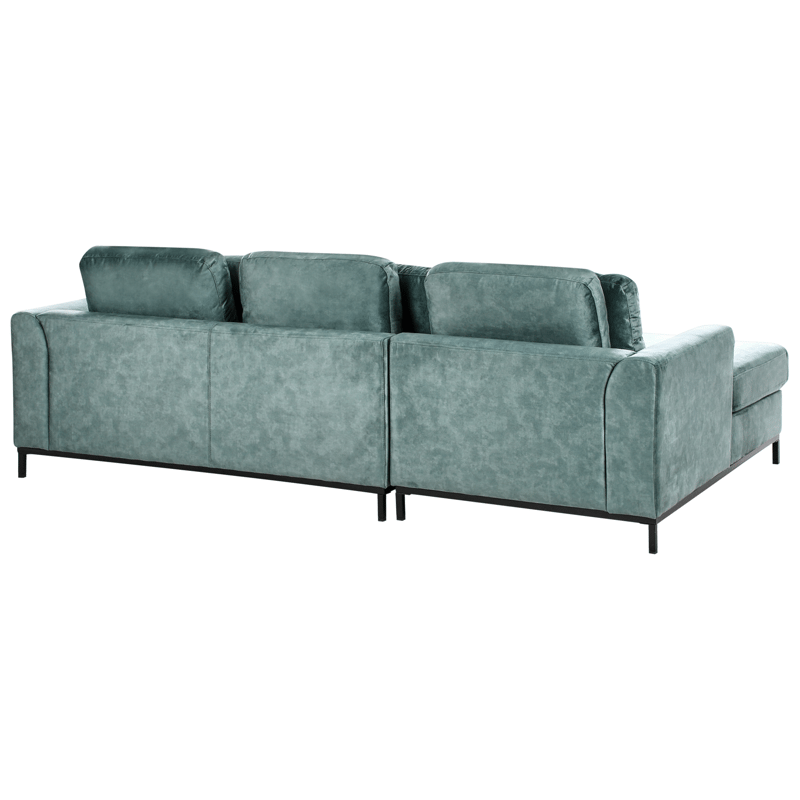 Hörnsoffa 4-sits Oslo Högervänd - Blågrön - Möbler - Soffa - Divansoffor & schäslongsoffa - 4 sits soffa med divan
