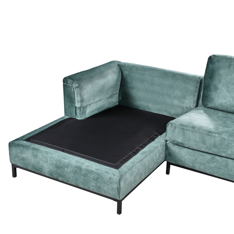 Hörnsoffa 4-sits Oslo Högervänd - Blågrön - Möbler - Soffa - Divansoffor & schäslongsoffa - 4 sits soffa med divan