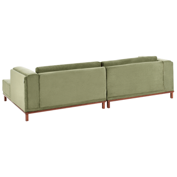 Hörnsoffa 4-sits Veng - Ljusbrun, Grön - Möbler - Soffa - Divansoffor & schäslongsoffa