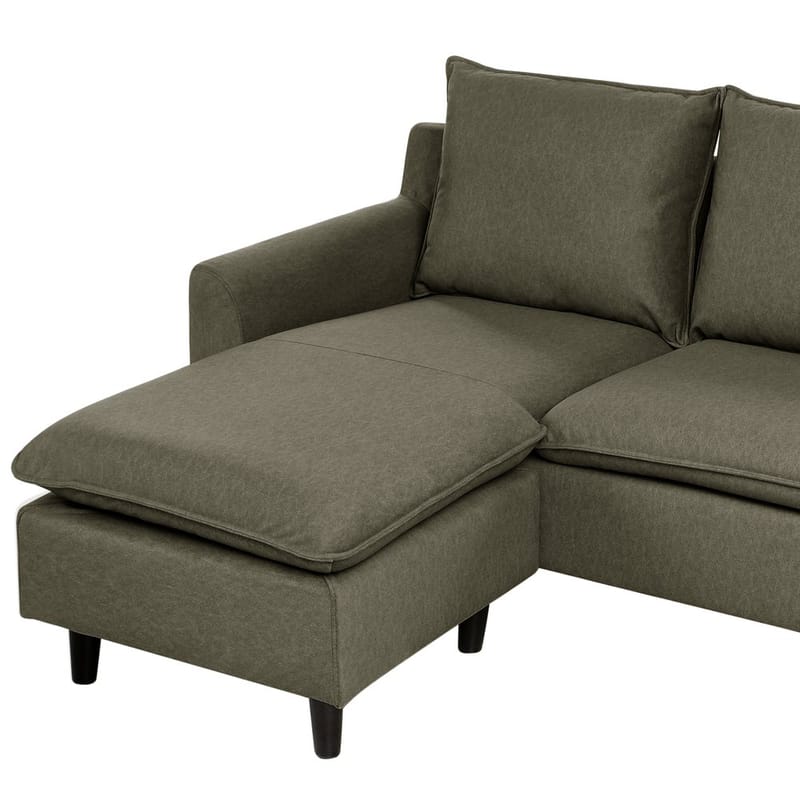 Hörnsoffa Elvenes - Grönt, mörkt trä/Högervänd - Möbler - Soffa - Hörnsoffa - Hörnsoffa med divan