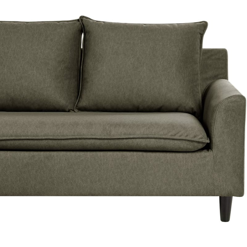 Hörnsoffa Elvenes - Grönt, mörkt trä/Högervänd - Möbler - Soffa - Hörnsoffa - Hörnsoffa med divan