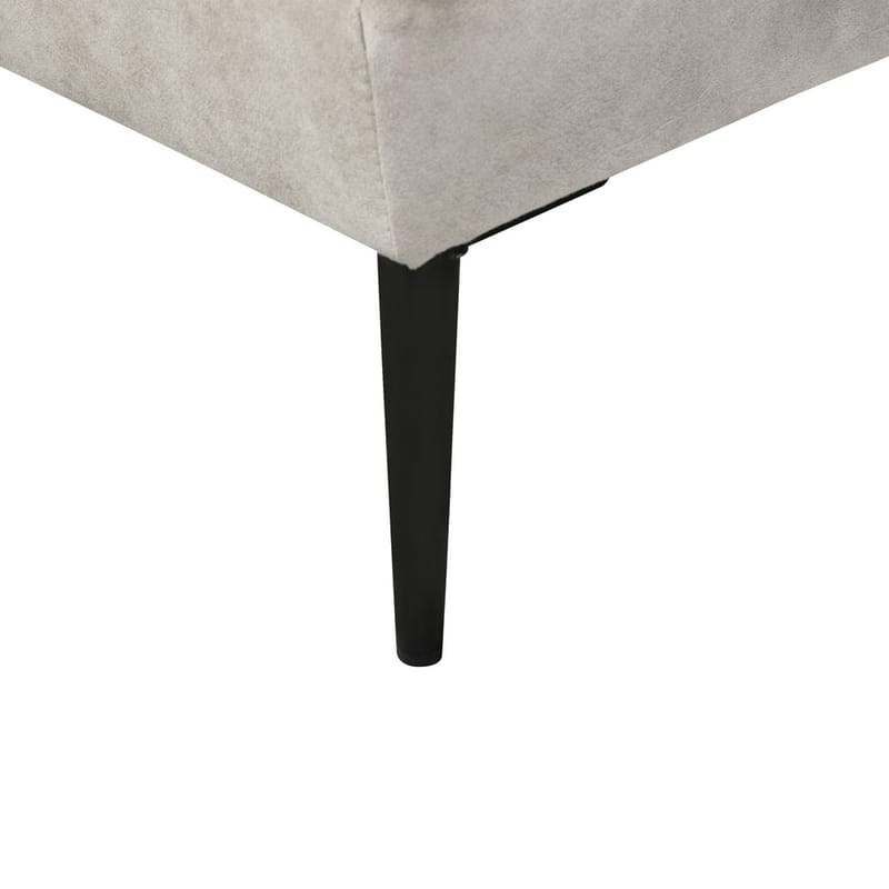 Hörnsoffa Flam - Grå, svart/Vänstervänd/Sammet - Möbler - Soffa - Hörnsoffa