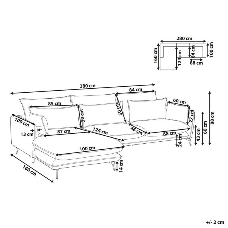 Hörnsoffa Gallo - Högervänd - Möbler - Soffa - Hörnsoffa - Hörnsoffa med divan