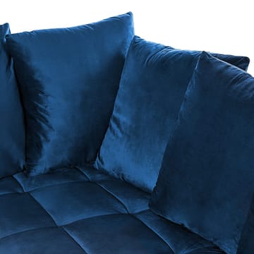 Hörnsoffa Grena - Blått, mörkt trä - Möbler - Soffa - Hörnsoffa - Howard hörnsoffa