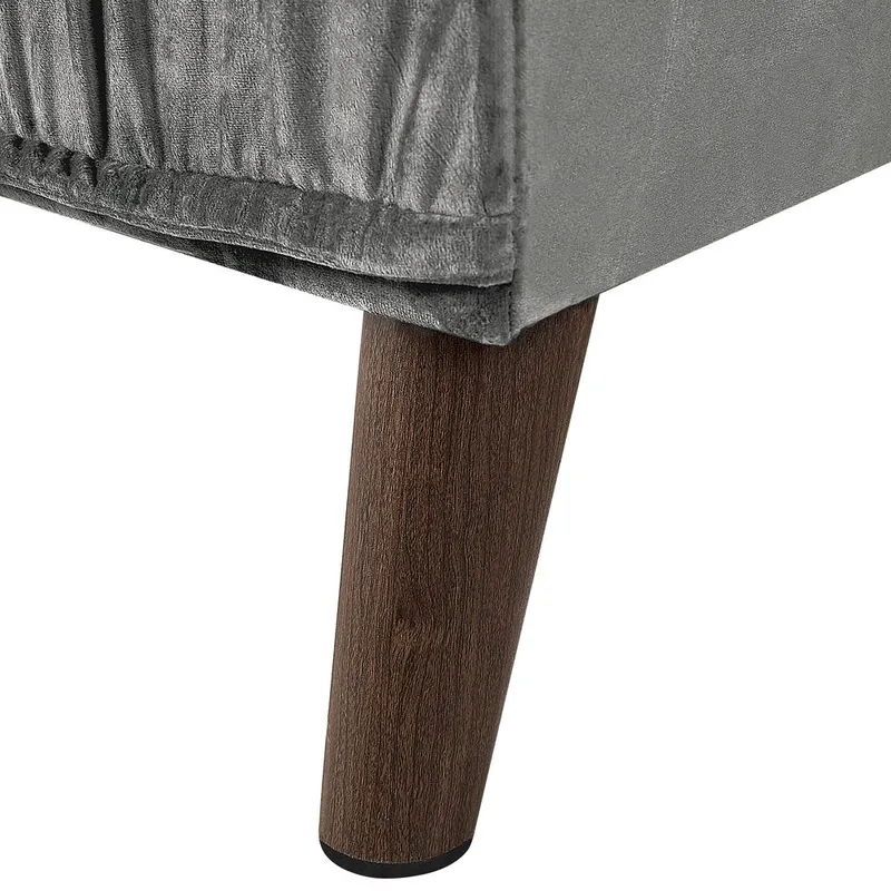 Hörnsoffa Grena - Grå, mörkt trä - Möbler - Soffa - Hörnsoffa