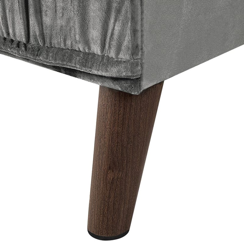 Hörnsoffa Grena - Grå, mörkt trä - Möbler - Soffa - Hörnsoffa