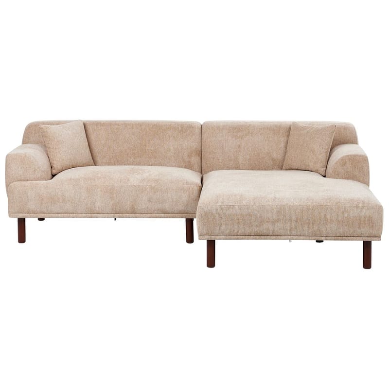 Hörnsoffa Holt - Beige, brun/Polyester - Möbler - Soffa - Hörnsoffa - Hörnsoffa med divan