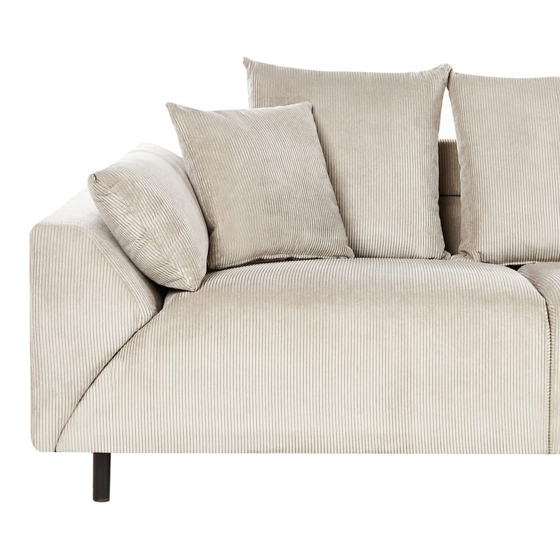 Hörnsoffa Lunner - Beige, svart - Möbler - Soffa - Hörnsoffa