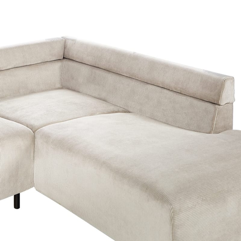 Hörnsoffa Lunner - Beige, svart - Möbler - Soffa - Hörnsoffa