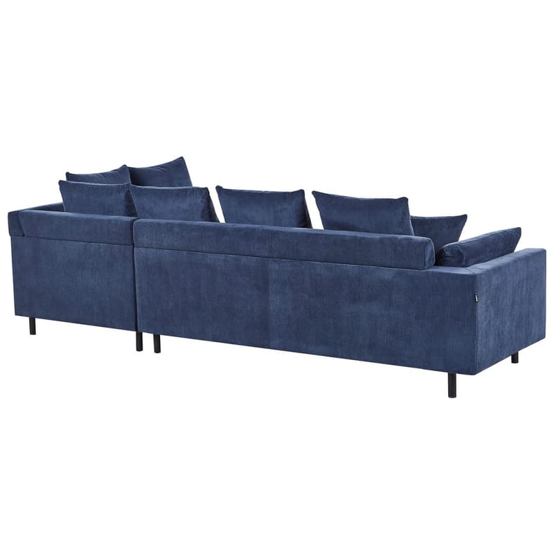 Hörnsoffa Lunner - Blå, Svart - Möbler - Soffa - Hörnsoffa