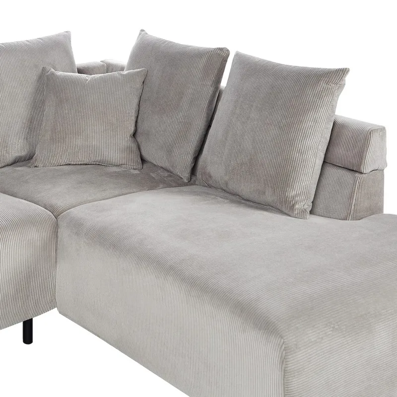 Hörnsoffa Lunner - Grå, svart - Möbler - Soffa - Hörnsoffa