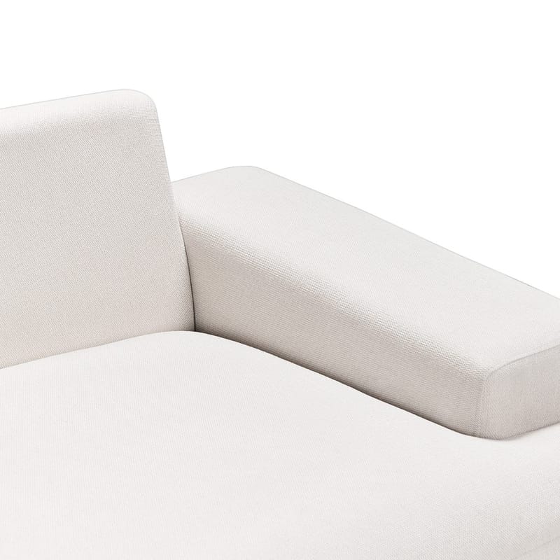 Hörnsoffa Mariferd - Beige, svart, mörkt trä/Högervänd - Möbler - Soffa - Hörnsoffa - Hörnsoffa med divan