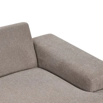 Hörnsoffa Mariferd - Ljusbrun, svart, mörkt trä/Vänstervänd - Möbler - Soffa - Divansoffor & schäslongsoffa