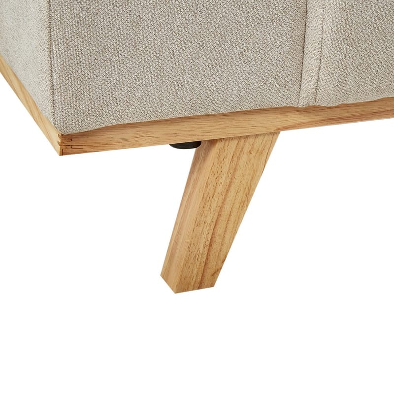 Hörnsoffa Nora - Beige, ljust trä/Vänstervänd - Möbler - Soffa - Hörnsoffa