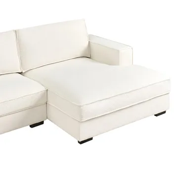 Hörnsoffa Renders - Vit, Svart - Möbler - Soffa - Divansoffor & schäslongsoffa