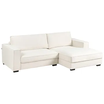 Hörnsoffa Renders - Vit, Svart - Möbler - Soffa - Divansoffor & schäslongsoffa