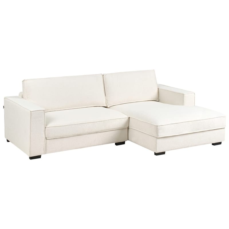 Hörnsoffa Renders - Vit, Svart - Möbler - Soffa - Hörnsoffa - Hörnsoffa med divan