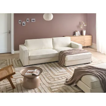 Hörnsoffa Renders - Vit, Svart - Möbler - Soffa - Divansoffor & schäslongsoffa