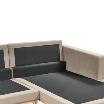 Hörnsoffa Siggard - Taupe - Möbler - Soffa - Divansoffor & schäslongsoffa - 4 sits soffa med divan