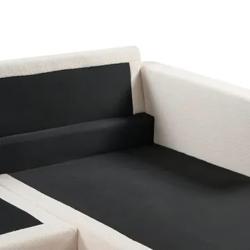 Hörnsoffa Siggard - Vit - Möbler - Soffa - Divansoffor & schäslongsoffa - 4 sits soffa med divan