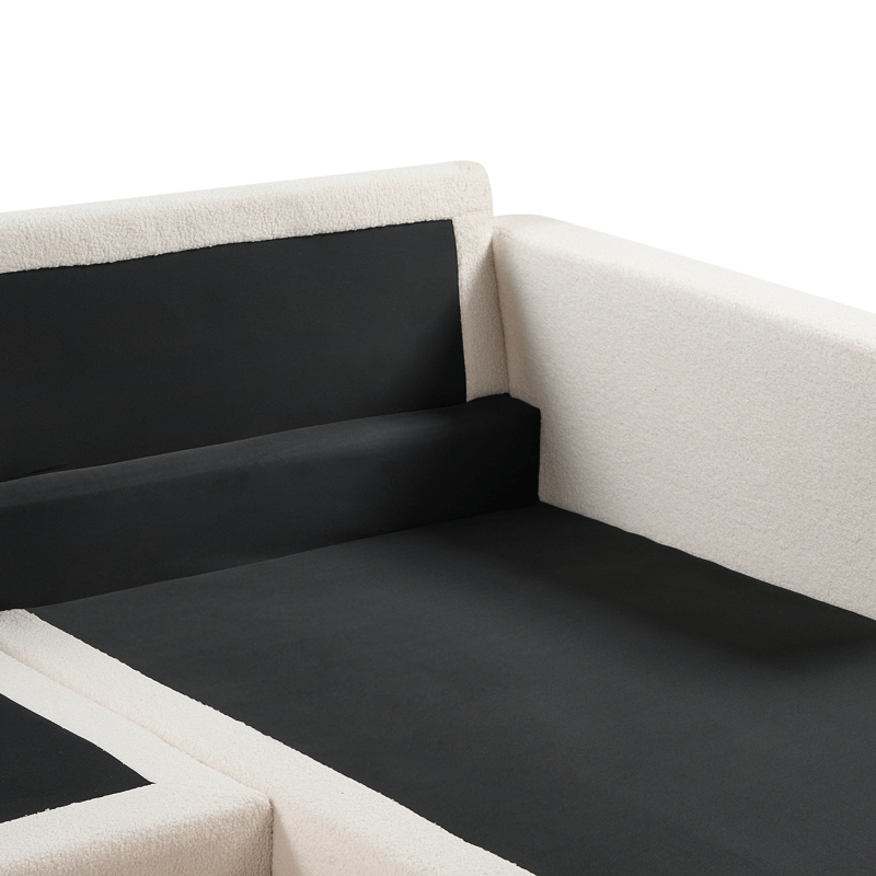 Hörnsoffa Siggard - Vit - Möbler - Soffa - Divansoffor & schäslongsoffa - 4 sits soffa med divan