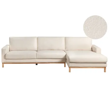 Hörnsoffa Siggard - Vit - Möbler - Soffa - Divansoffor & schäslongsoffa - 4 sits soffa med divan