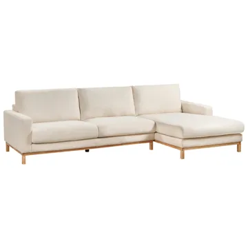 Hörnsoffa Siggard - Vit - Möbler - Soffa - Divansoffor & schäslongsoffa - 4 sits soffa med divan
