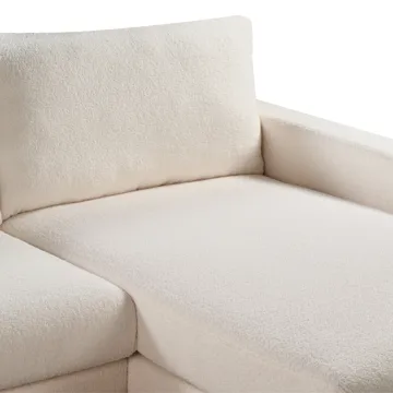 Hörnsoffa Siggard - Vit - Möbler - Soffa - Divansoffor & schäslongsoffa - 4 sits soffa med divan