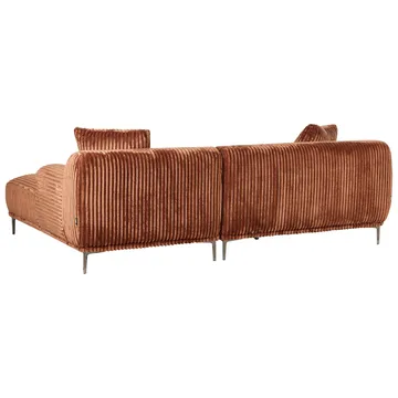 Hörnsoffa Stenum - Brun, mässing/Högervänd - Möbler - Soffa - Hörnsoffa