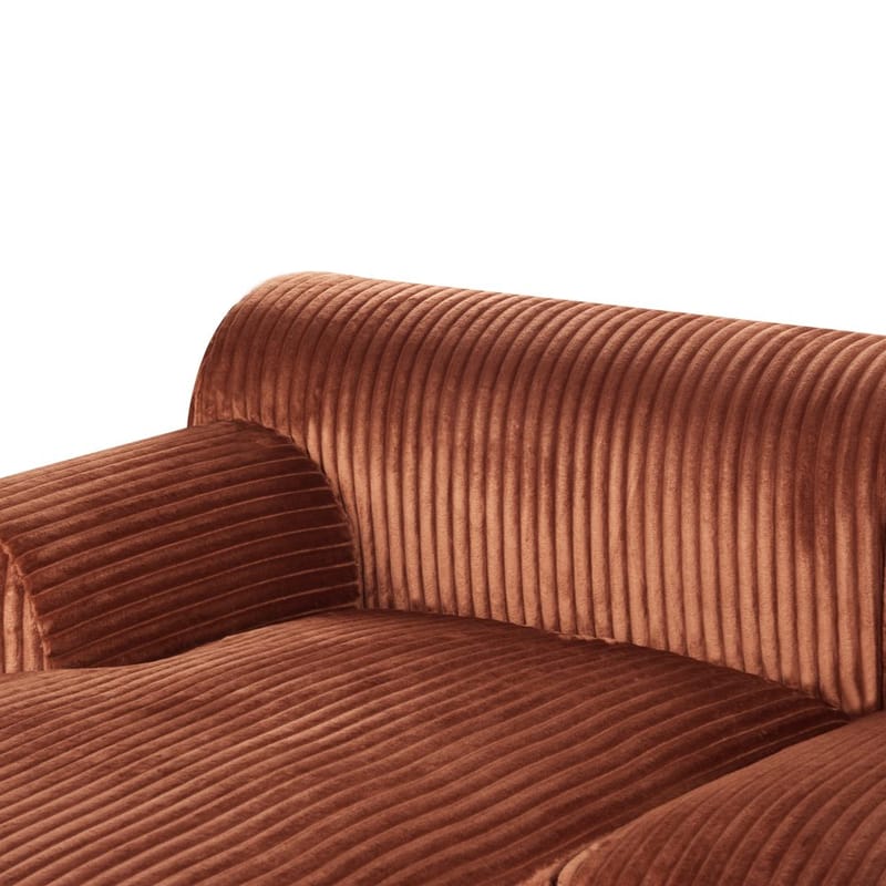 Hörnsoffa Stenum - Brun, mässing/Vänstervänd - Möbler - Soffa - Hörnsoffa - Howard hörnsoffa