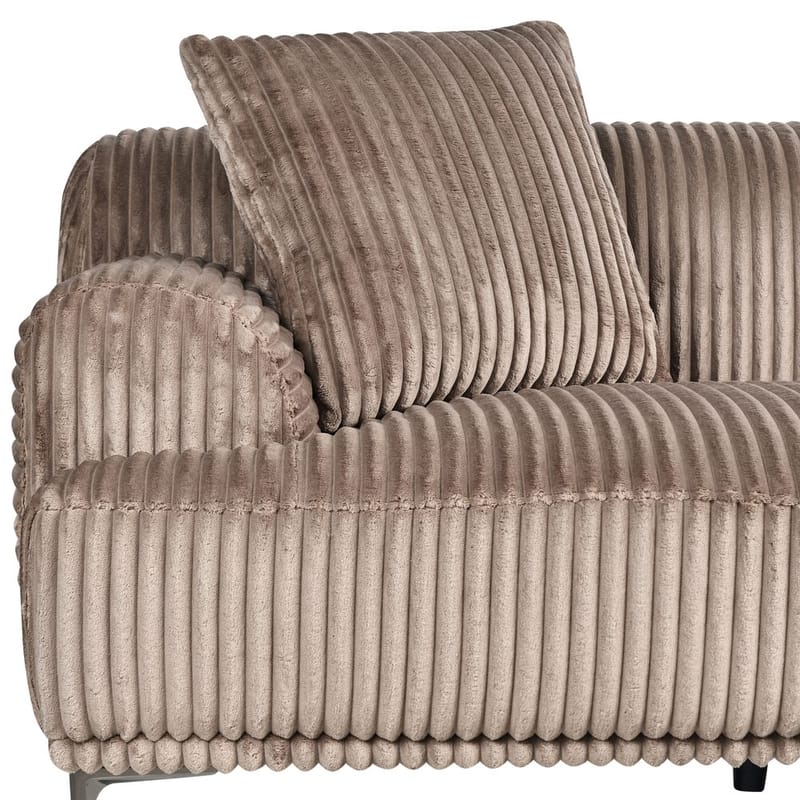 Hörnsoffa Stenum - Ljusbrun, mässing/Vänstervänd - Möbler - Soffa - Hörnsoffa - Howard hörnsoffa