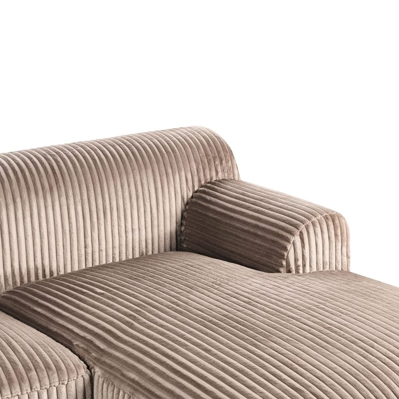 Hörnsoffa Stenum - Ljusbrun, mässing/Vänstervänd - Möbler - Soffa - Hörnsoffa - Howard hörnsoffa