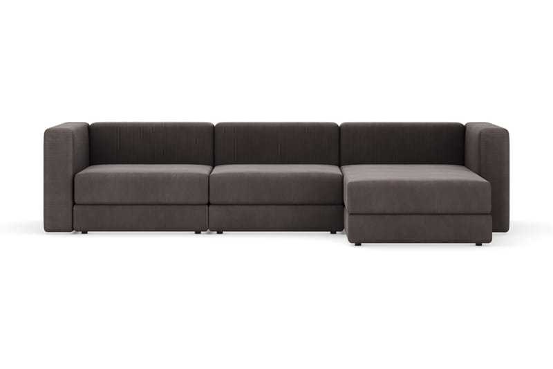 Hagblom 4-sits Divansoffa med Förvaring, Brun