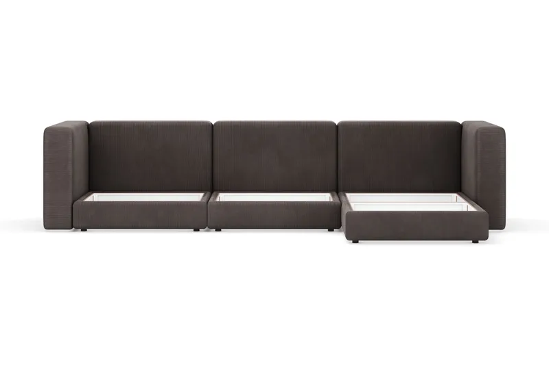 Hagblom 4-sits Divansoffa med Förvaring - Brun - Möbler - Soffa - Divansoffor & schäslongsoffa