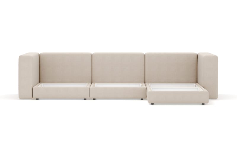 Hagblom 4-sits Divansoffa med Förvaring Vändbar - Beige - Möbler - Soffa - Divansoffor & schäslongsoffa