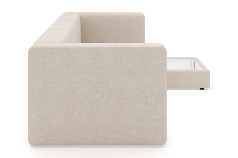 Hagblom 4-sits Divansoffa med Förvaring Vändbar - Beige - Möbler - Soffa - Divansoffor & schäslongsoffa