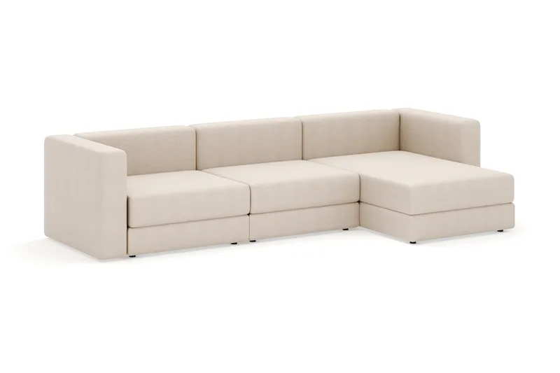 Hagblom 4-sits Divansoffa med Förvaring Vändbar - Beige - Möbler - Soffa - Divansoffor & schäslongsoffa